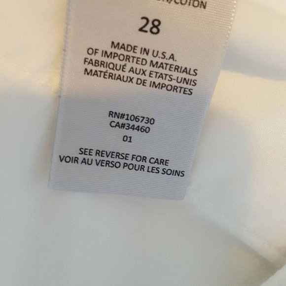 Vince Union Slouch Crop High Rise White Jeans - Picture 8 of 8